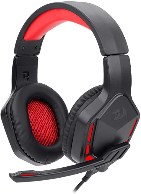 Redragon H120 Wired Gaming Headset with Microphone and Volume Control for Mobiles/Smart Devices, PC and PS4
