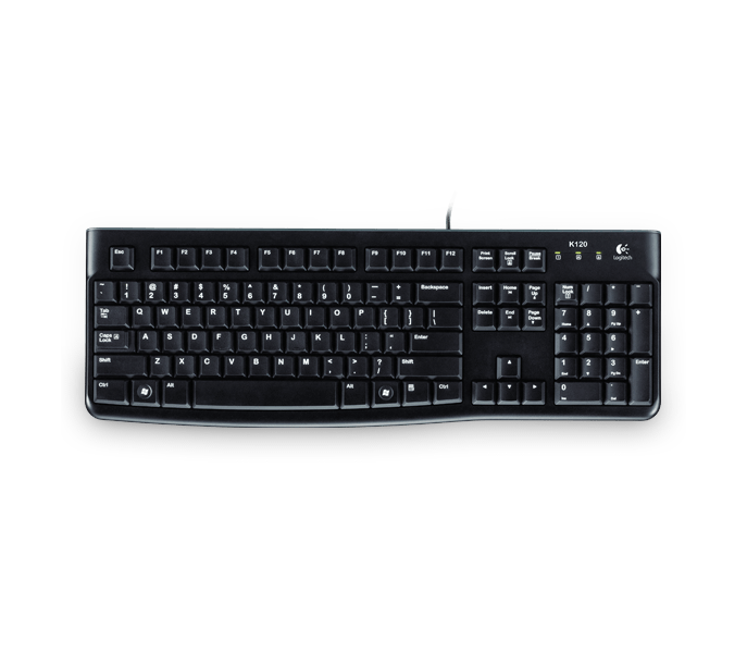 Logitech Keyboard Usb K120 Enu Ap (920-002582)
